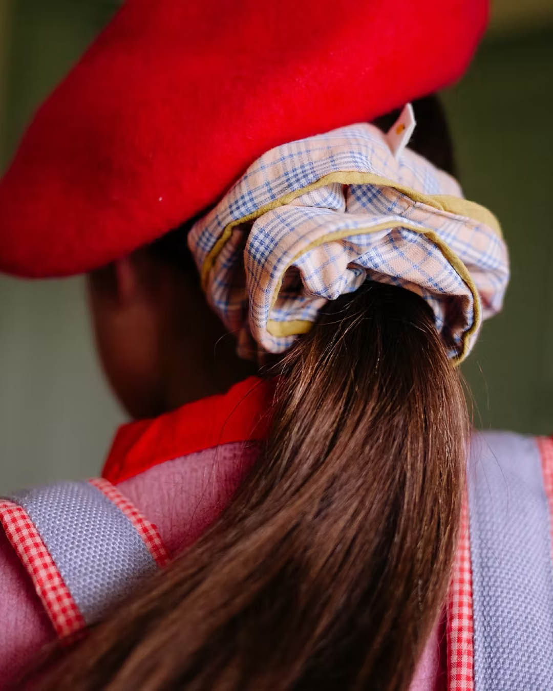 Haar accessoire - Scrunchie tartan sunrise+sky-zoom-2
