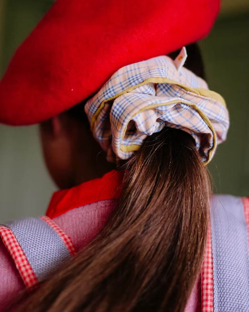 Haar accessoire - Scrunchie tartan sunrise+sky-zoom-