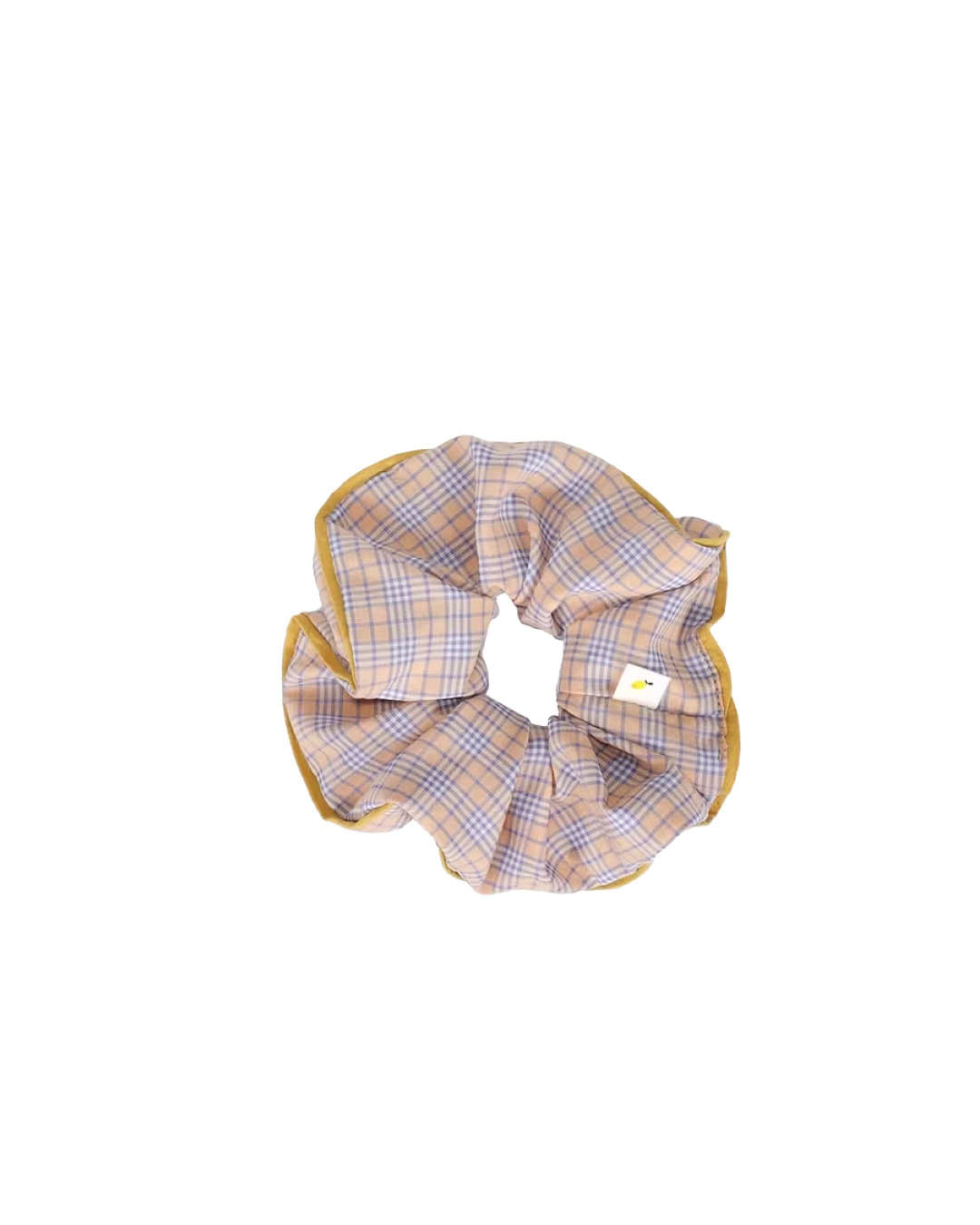 Haar accessoire - Scrunchie tartan sunrise+sky-1