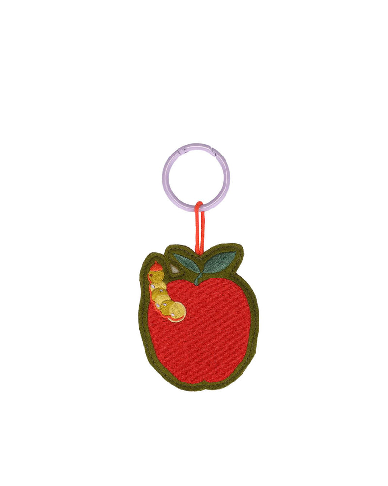 Sleutelhanger - Embroidered apple grub-zoom-