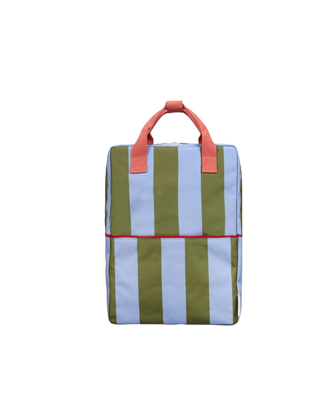 Rugzak - Large lemon tree stripes tickling grass + cloud blue