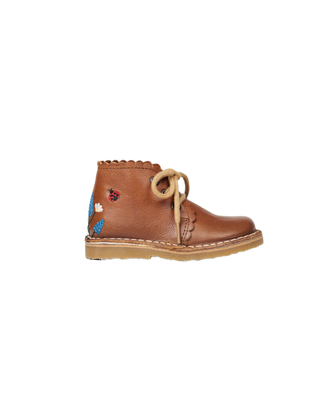 Schoen - Scallop Boot ladybug cognac-1