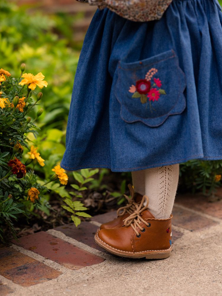 Schoen - Scallop Boot ladybug cognac-zoom-4