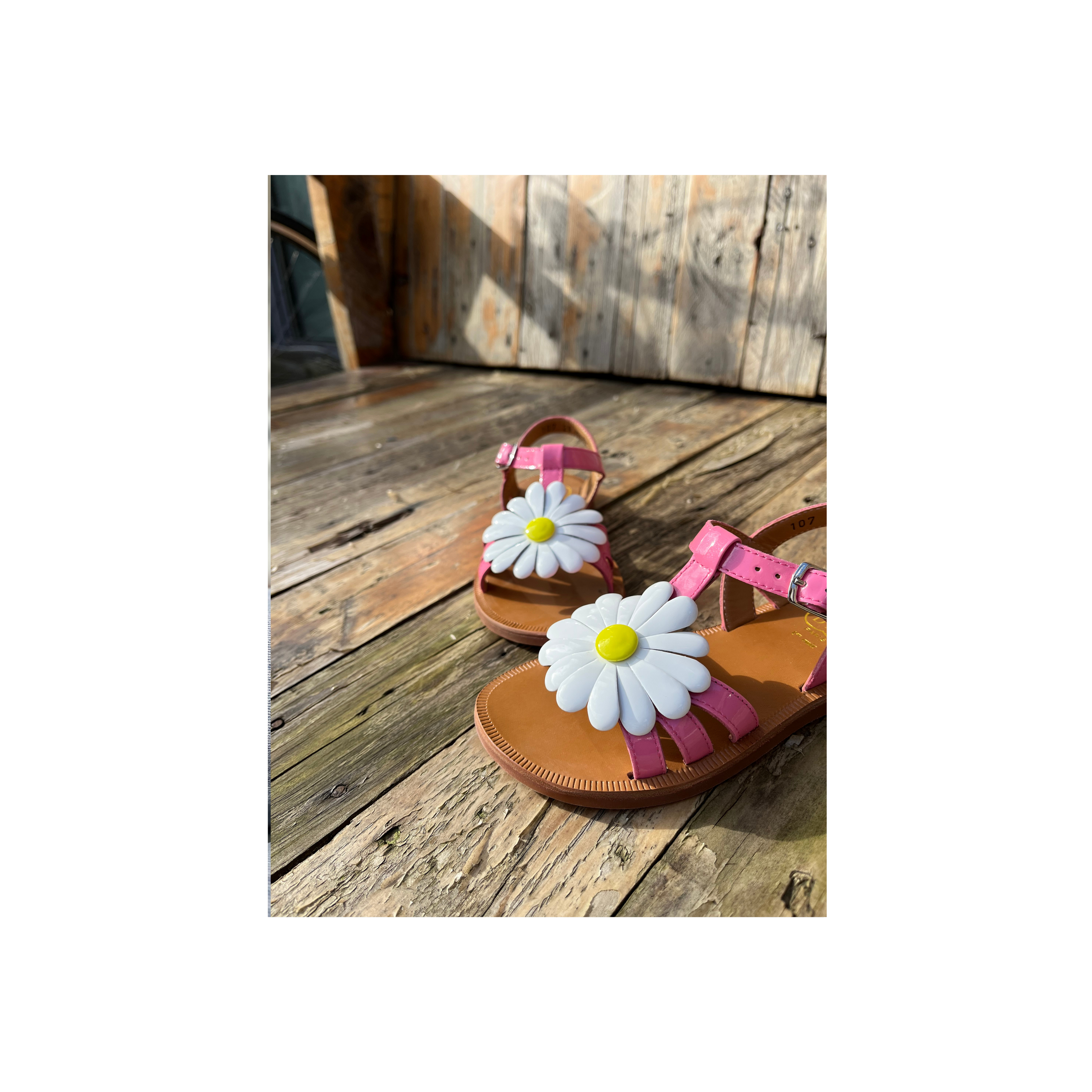 Sandaal - Plagette Big Flo Vernis Bubble Gum-zoom-3