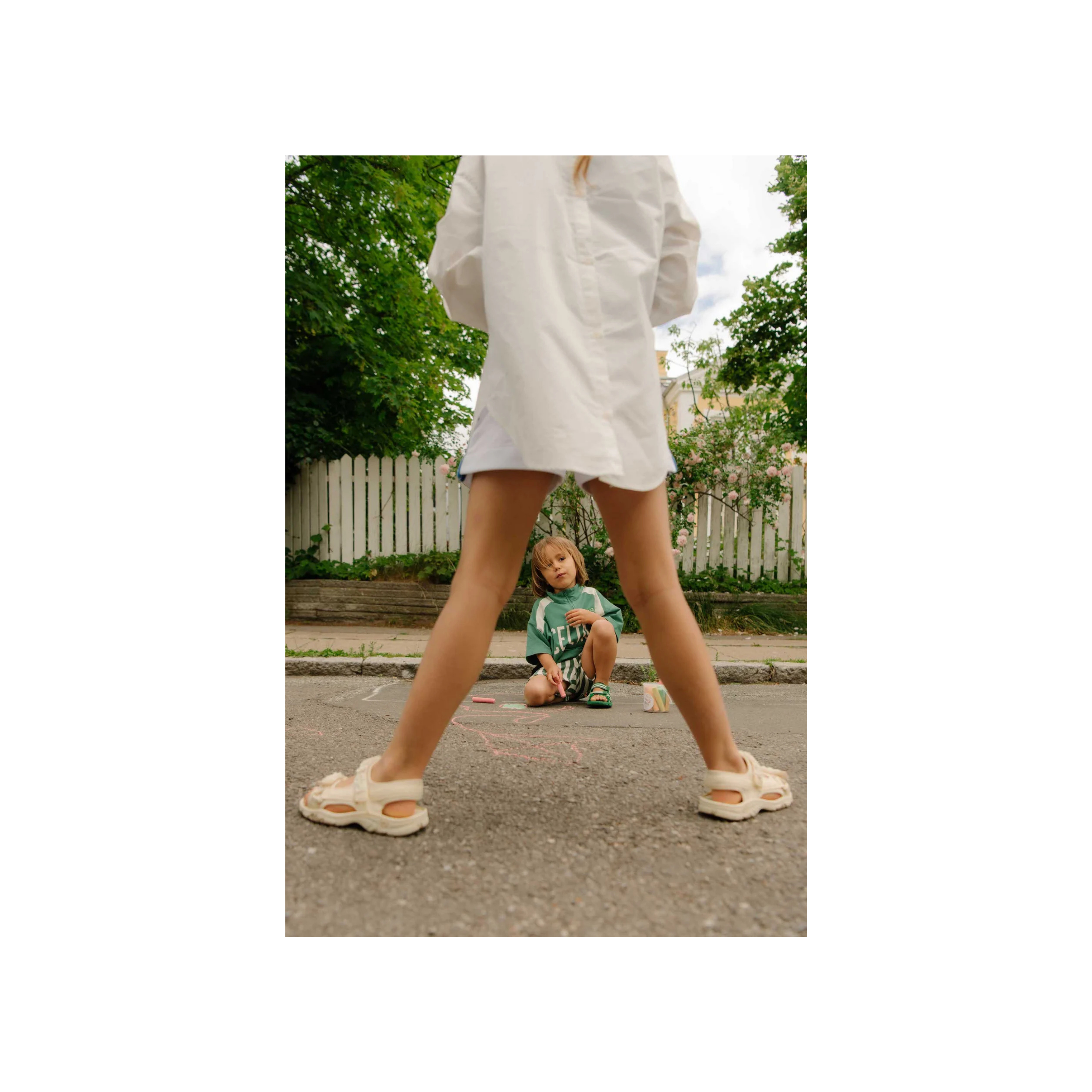 Sandaal - Franca daisy off white-zoom-4