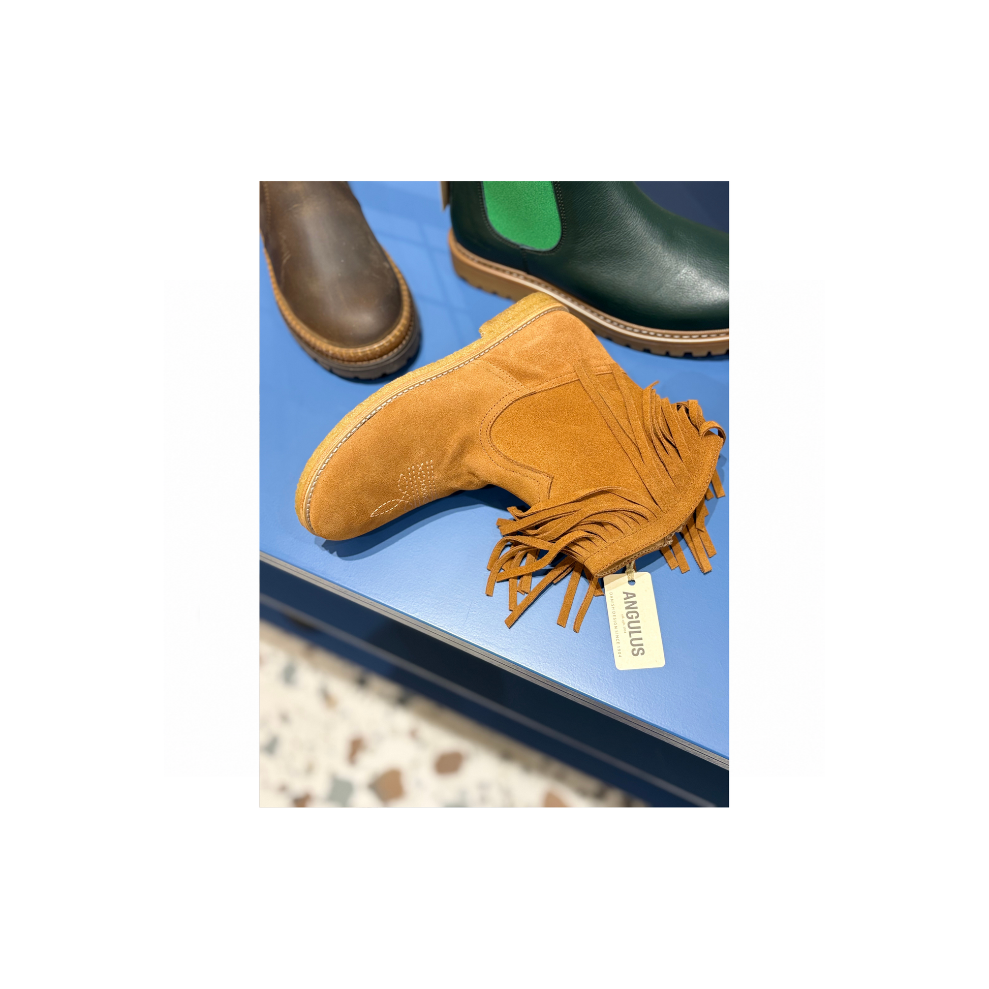 Laars - Cowboy boot 6195 with fringes cognac-2