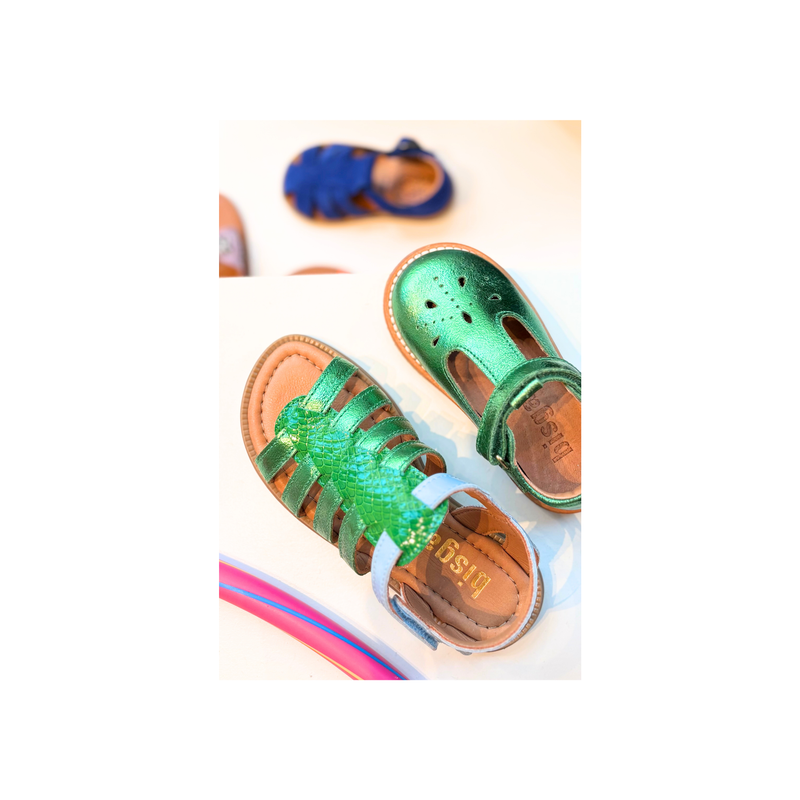 Sandaal - Bella green metallic-zoom-