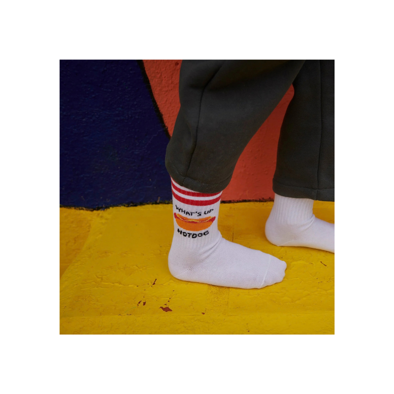 Sokken - Hotdog 22318 White-zoom-