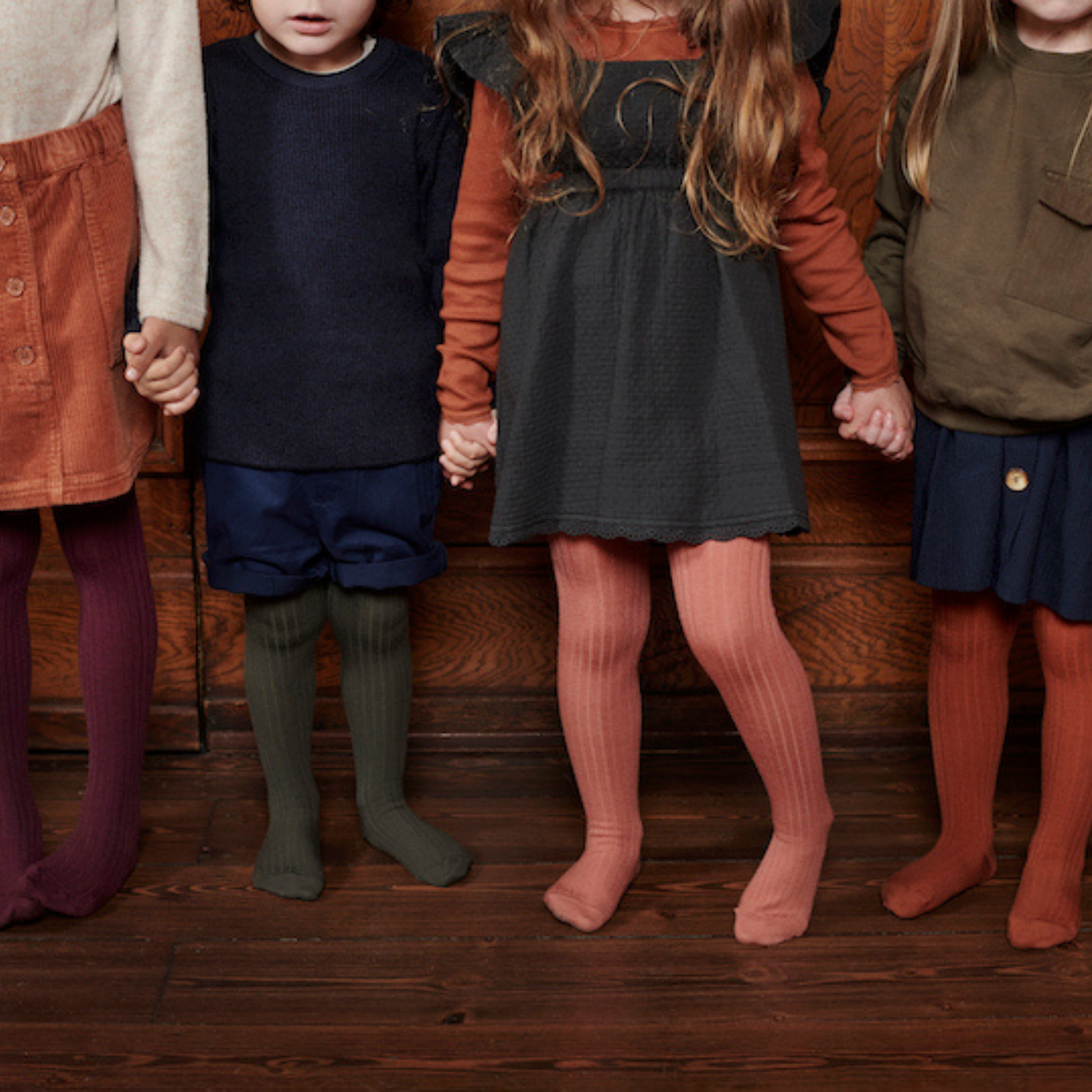 Kousenbroek - Cotton rib tights 10-130
