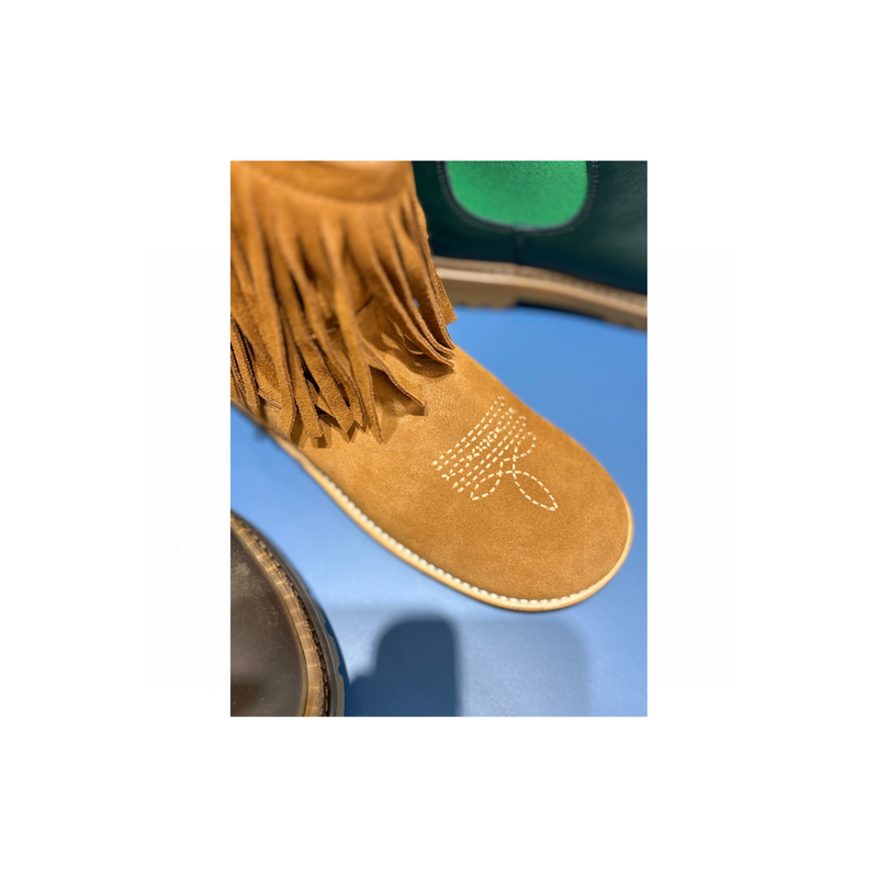 Laars - Cowboy boot 6195 with fringes cognac-zoom-