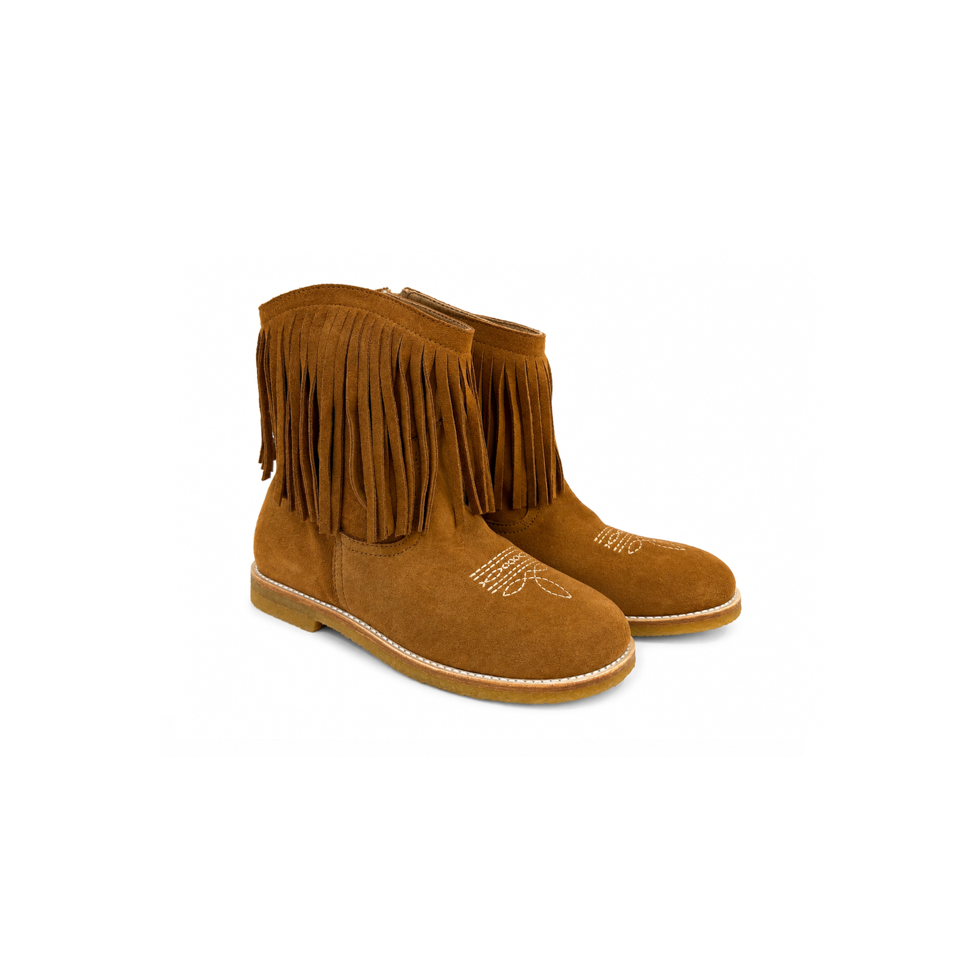 Laars - Cowboy boot 6195 with fringes cognac