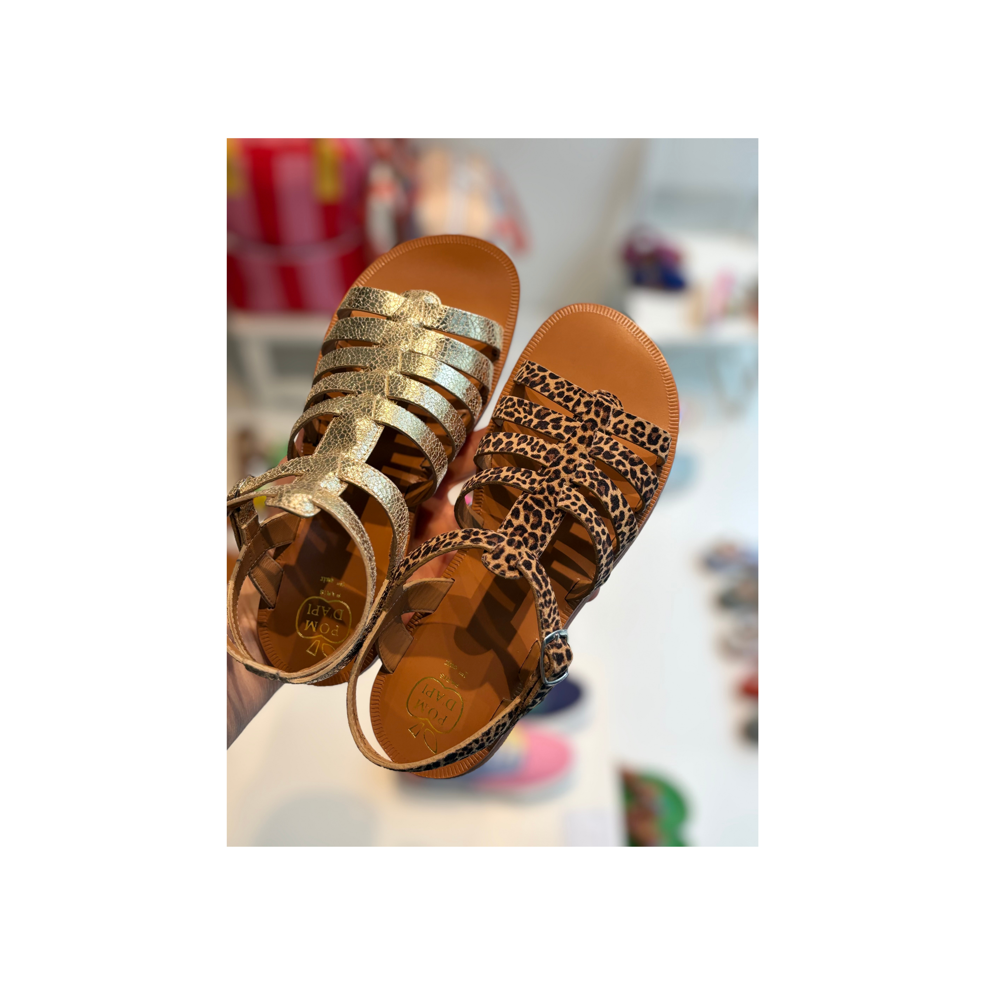 Sandaal - Plagette Strap sahara