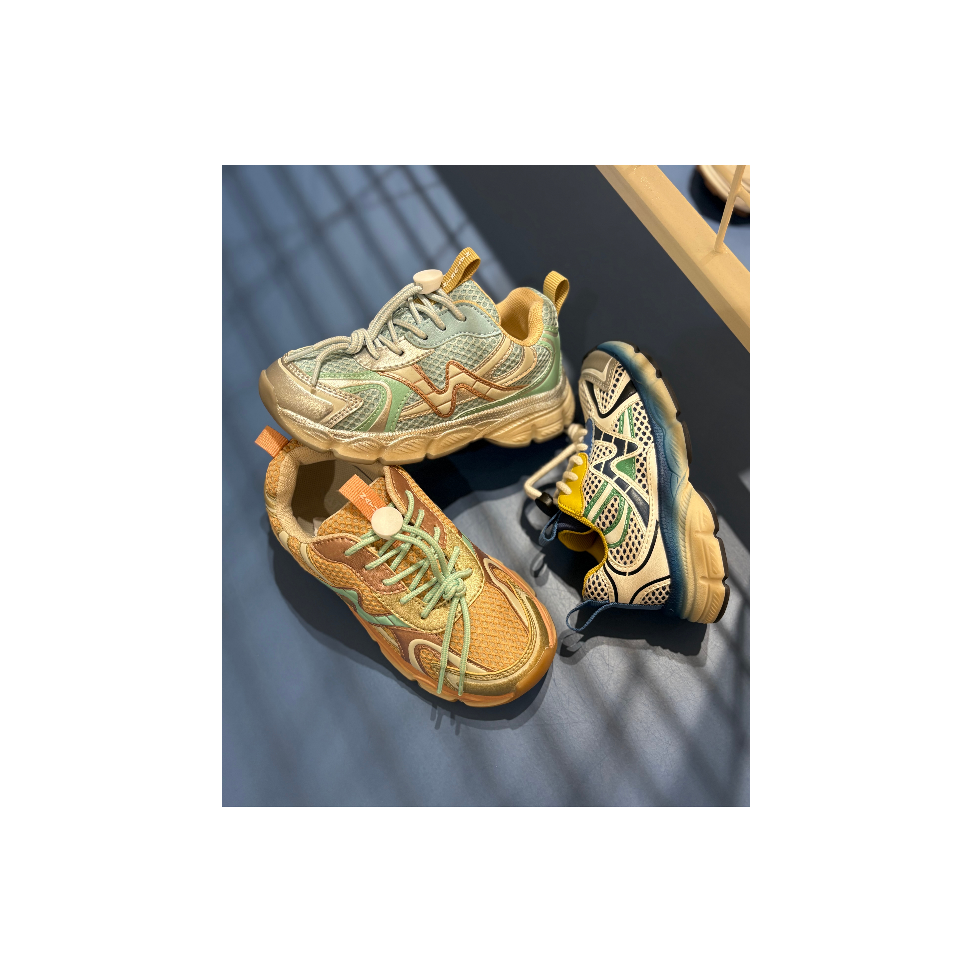 Sneaker - Wave Metallic Net Silver-water-mentos-zoom-2