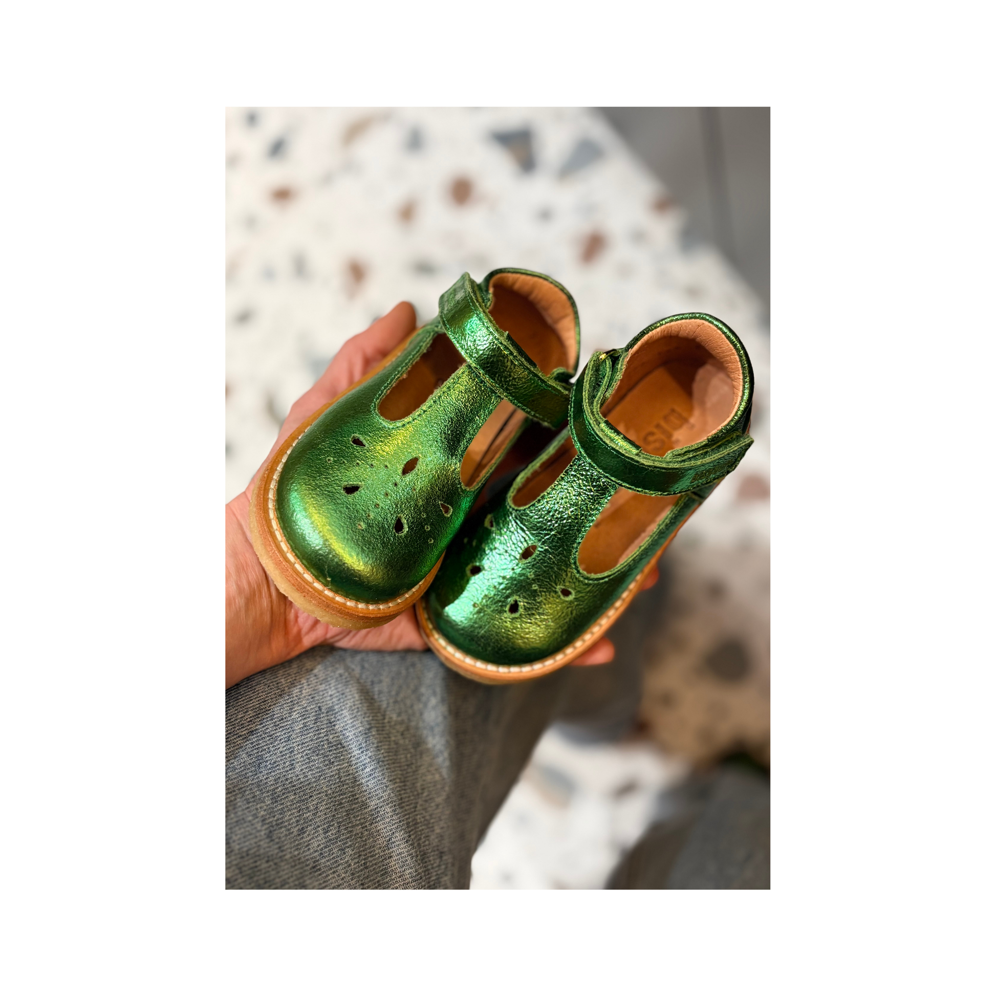 Schoen - Noelle green metallic-2