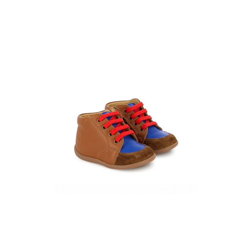 Schoen - Stand-Up Zippy cuero-bleu dur-zoom-