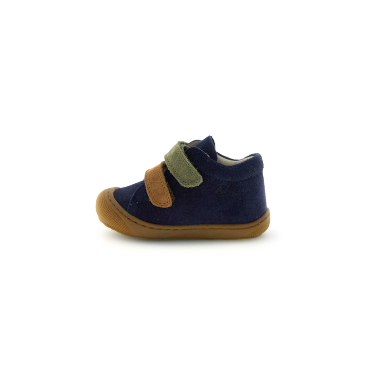 Eerste stapper - Corkel Vl. Suède navy-brown-militare-zoom-