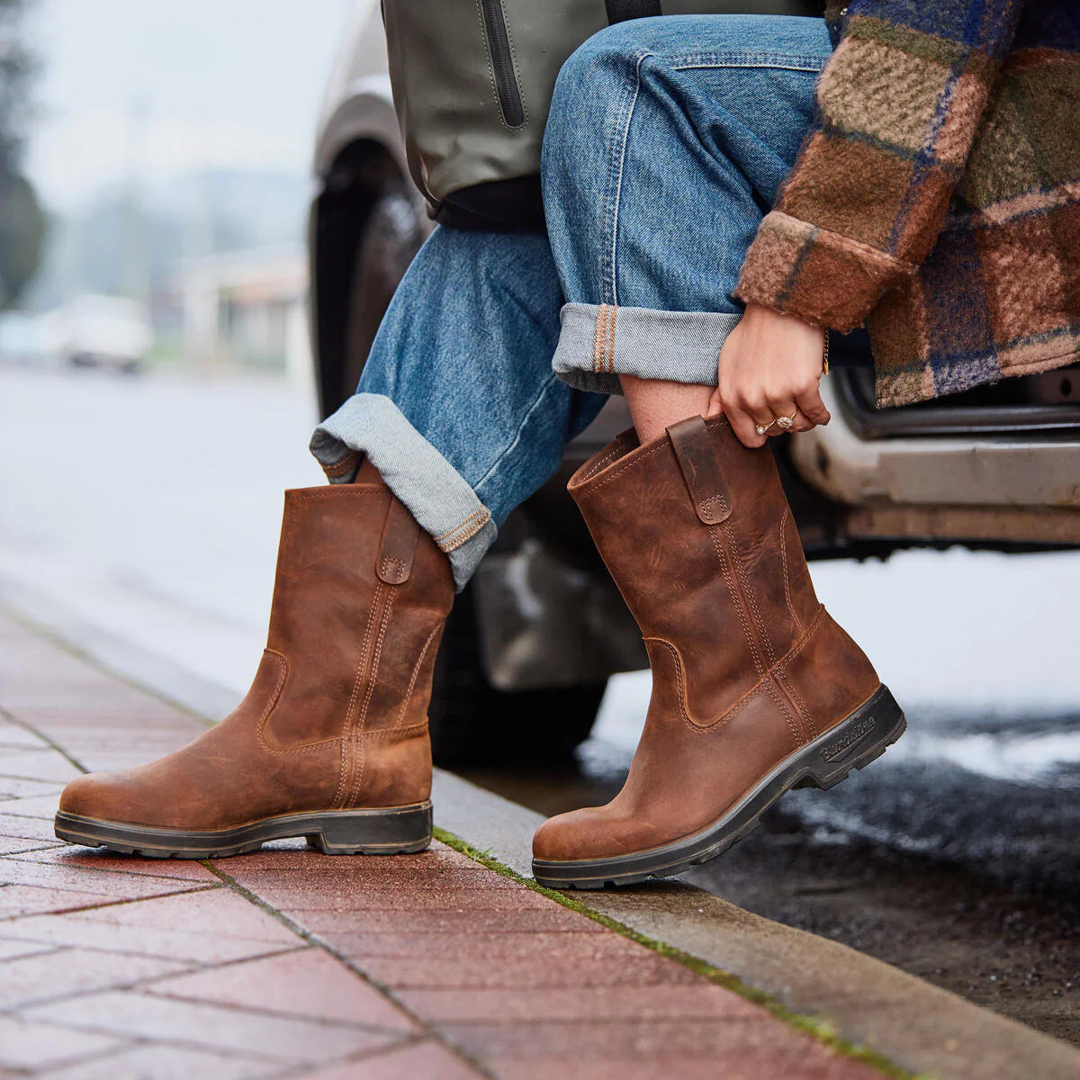 Laars - Rigger Boot Waxed Teak-zoom-2