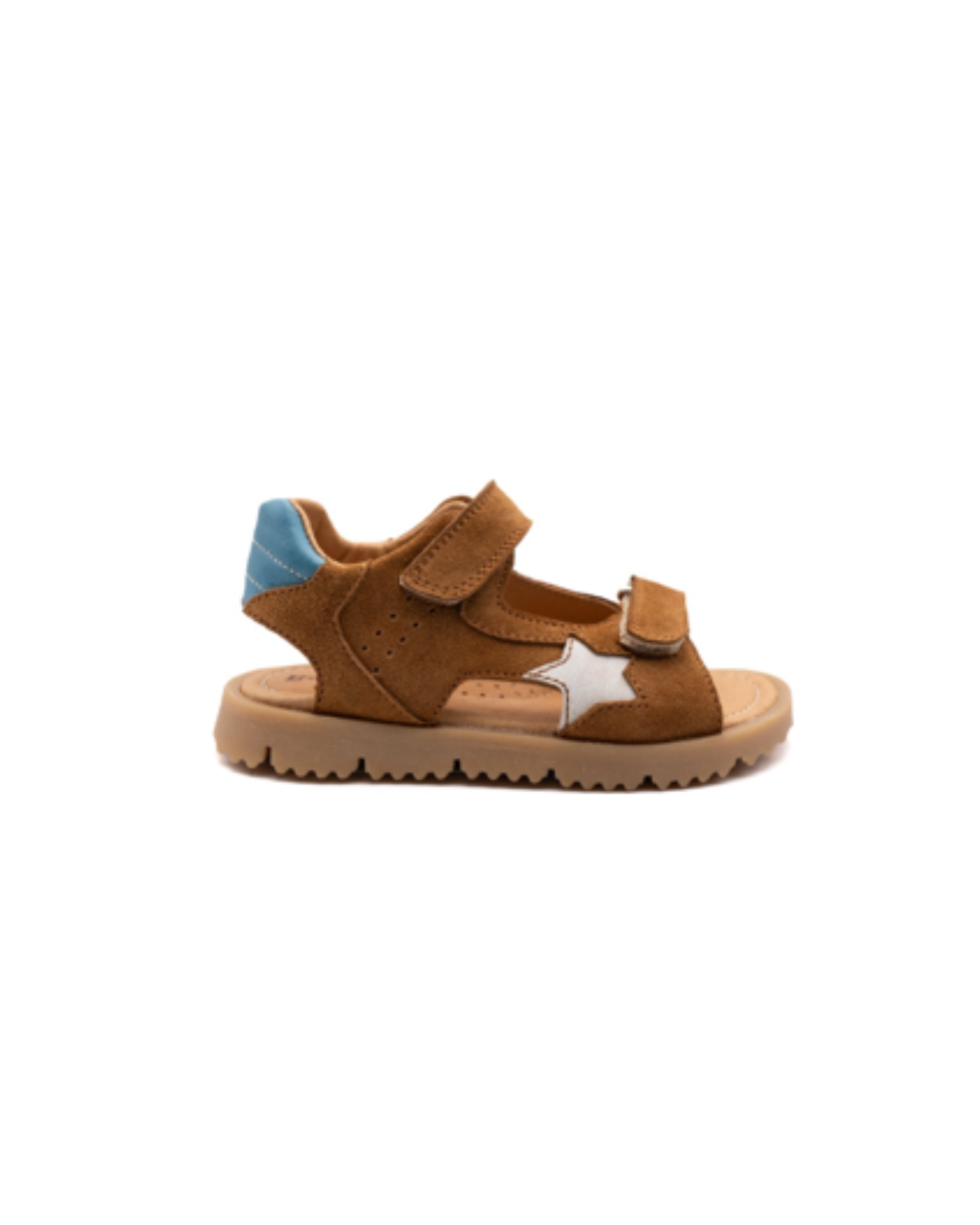 Sandaal - 6737RO61 Velours cognac-1