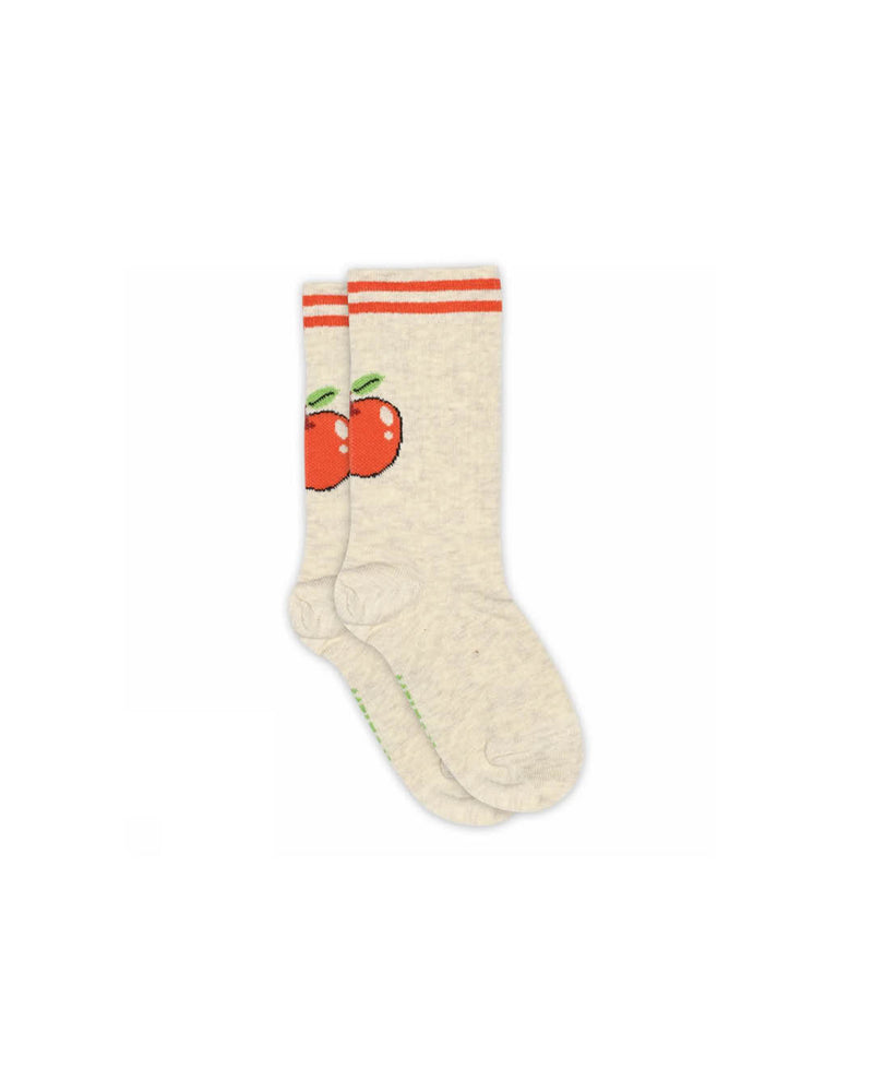 Sokken - Apple friend Light Beige Melange-zoom-