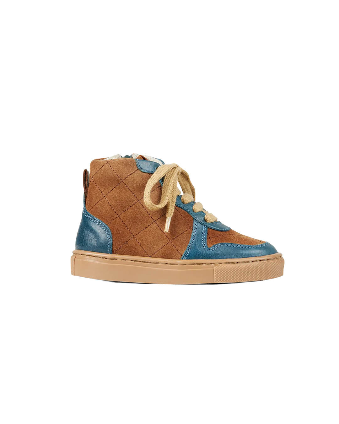 Sneaker - Quilted sneaker petroleum blue