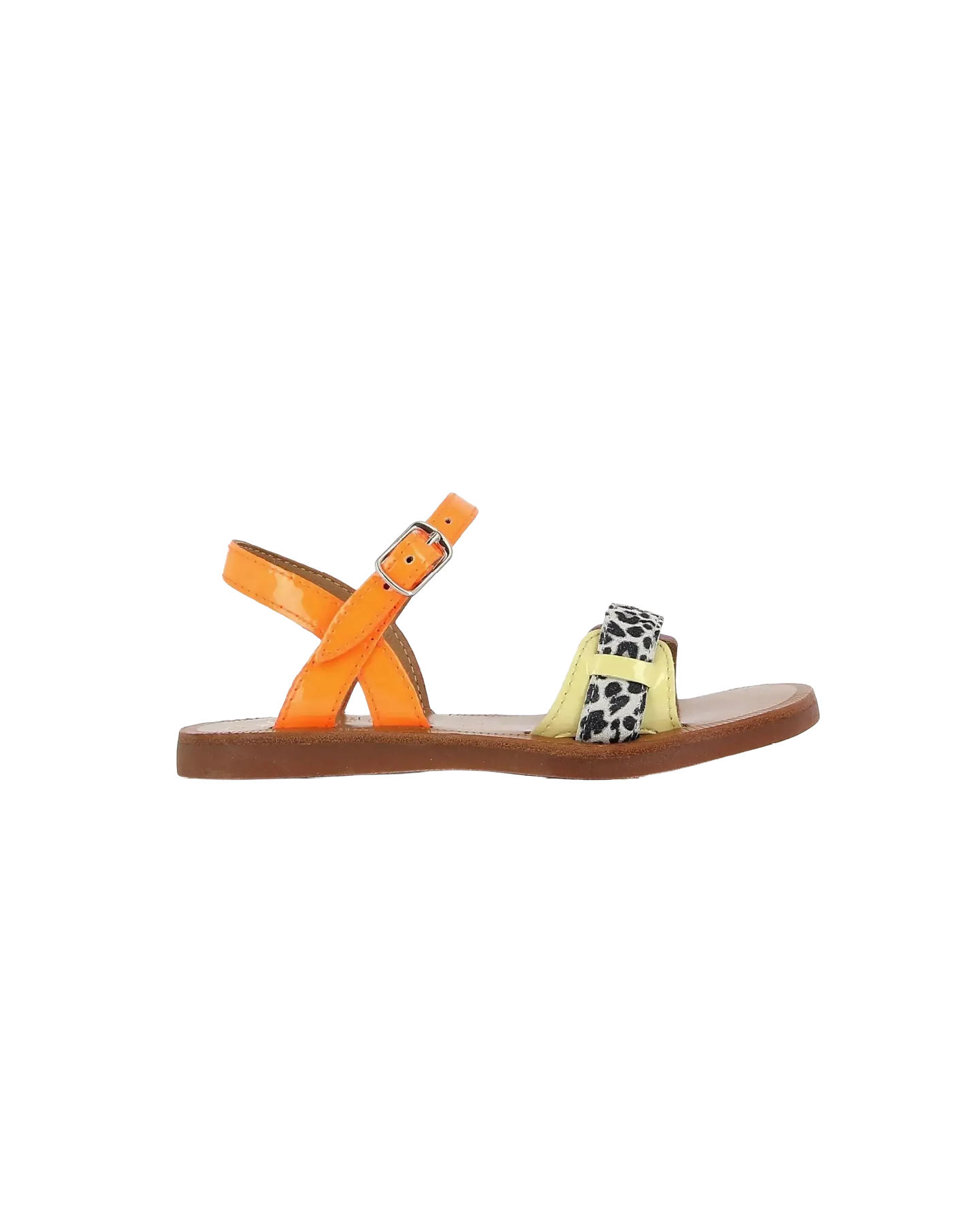 Sandaal - Plagette Avignon tangerine fluo-multi-zoom-1