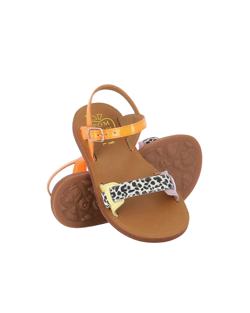 Sandaal - Plagette Avignon tangerine fluo-multi-zoom-
