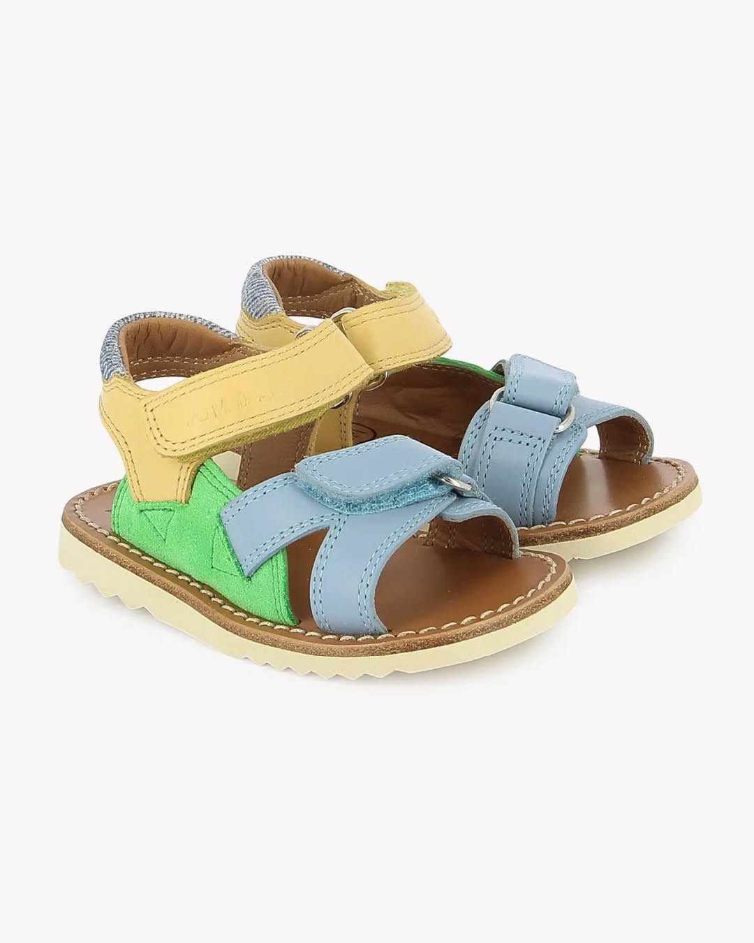 Sandaal - Waff Jimy azure-verde-jaune-zoom-2