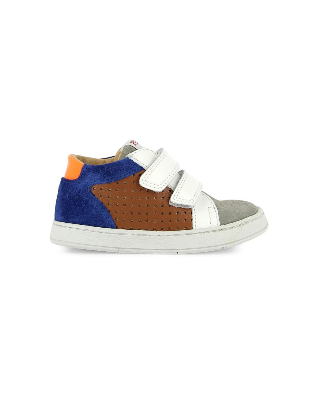 Sneaker - Mousse Easy perfo gris-off white-bleu-zoom-1