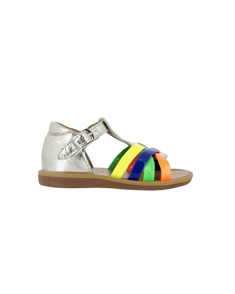Sandaal - Poppy Back Neptune silver-multi fluo-zoom-