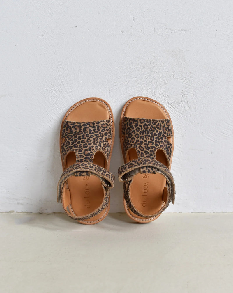 Sandaal - du Alfie leo print / beige / brown-zoom-